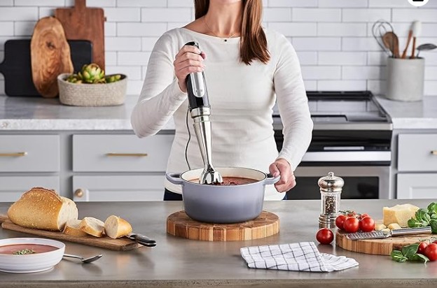 Braun Multi Quick Immersion Hand Blender +1.5-Cup Food Processor, Whisk, Beaker, Masher,